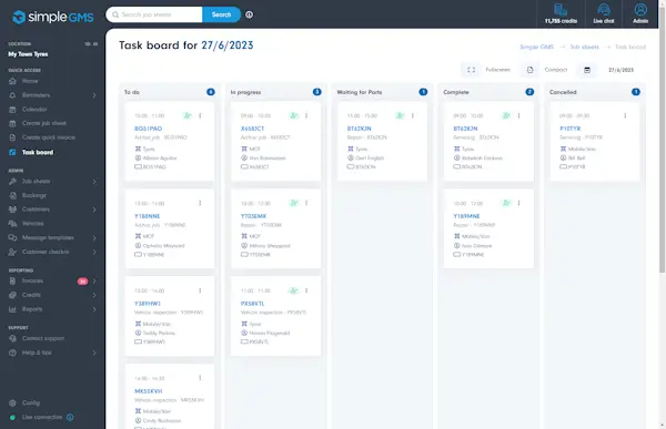Simple GMS Taskboard Image
