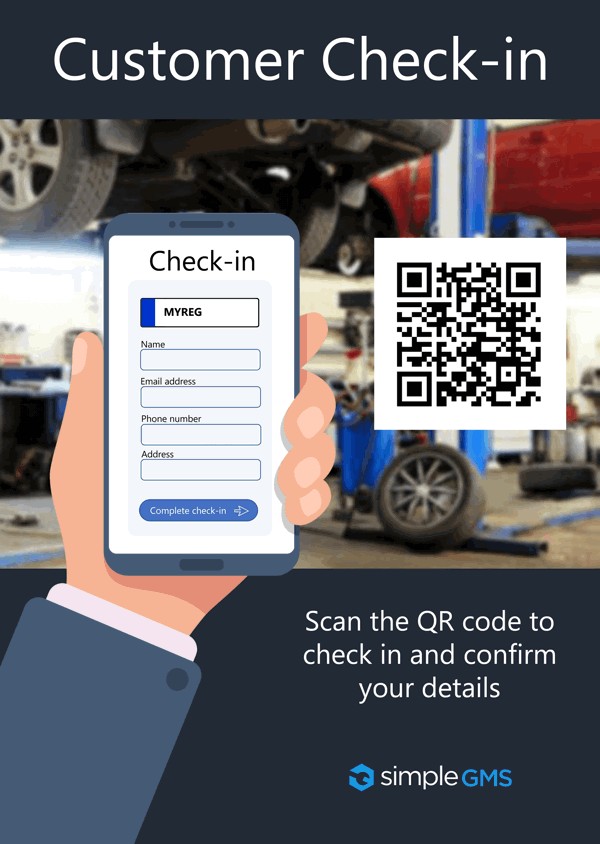 Simple GMS Check-in Poster Image
